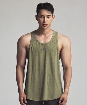 베이직 피그먼트 나시 그린