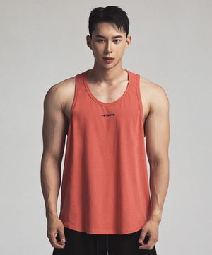 베이직 피그먼트 나시 레드