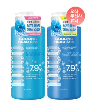 [옵션선택] 쿨링 헤드 스파 샴푸 1000ml x 2개 (쿨멘솔/플로럴민트)