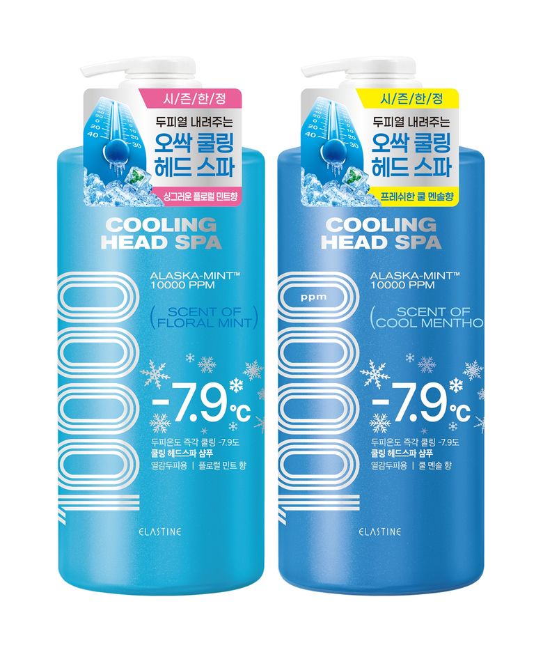 [옵션선택] 쿨링 헤드 스파 샴푸 1000ml x 2개 (쿨멘솔/플로럴민트)
