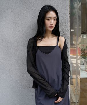 Sheer Summer Cardigan (Black)