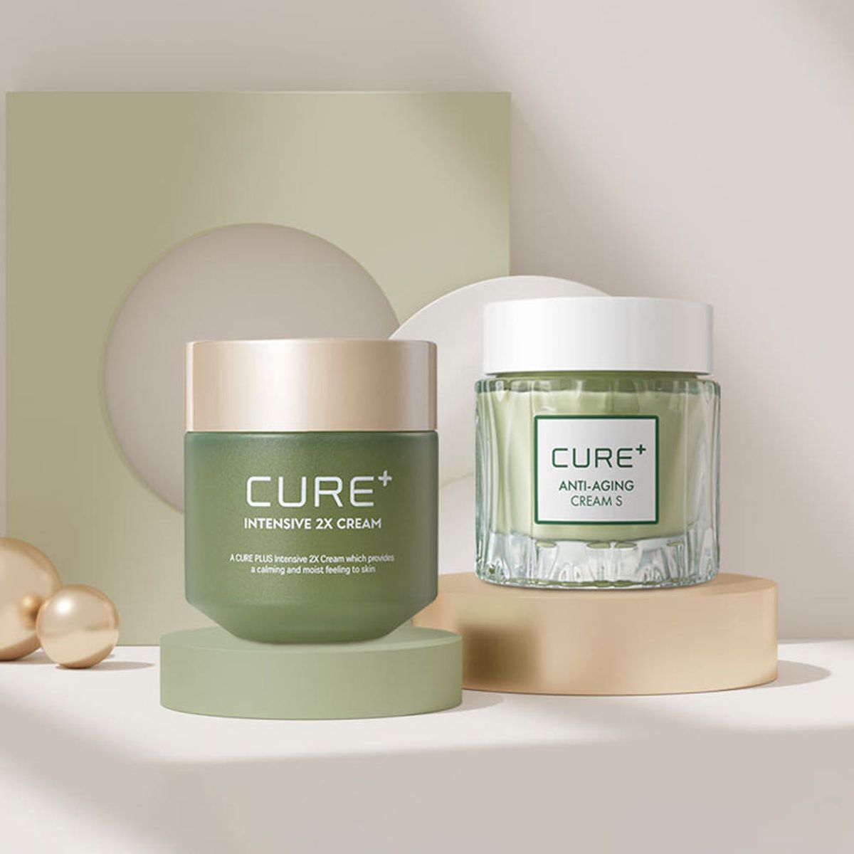 김정문알로에(KIMJEONGMOONALOE) 큐어 안티에이징 크림S 50g+2X크림 50g
