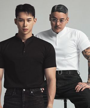 타이트 헨리 머슬핏 티셔츠 2종 세트