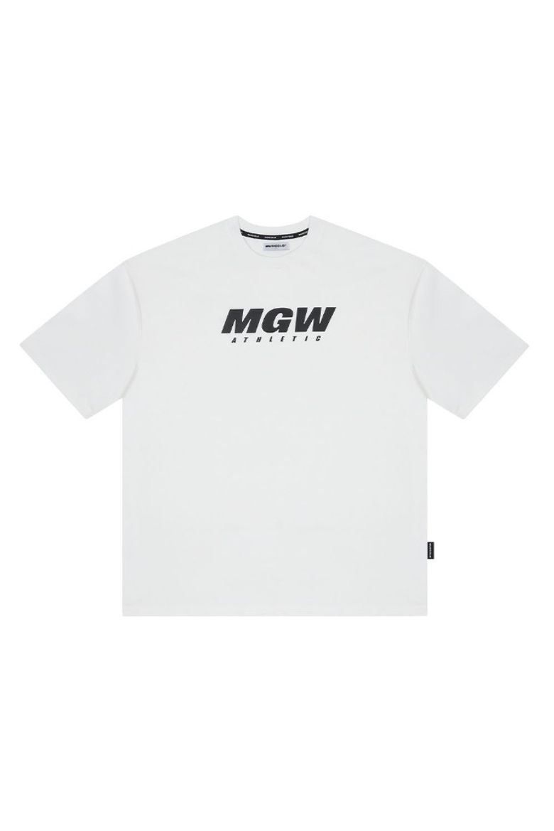 [MGW] CP 세미오버핏 반팔 티셔츠 화이트 블랙