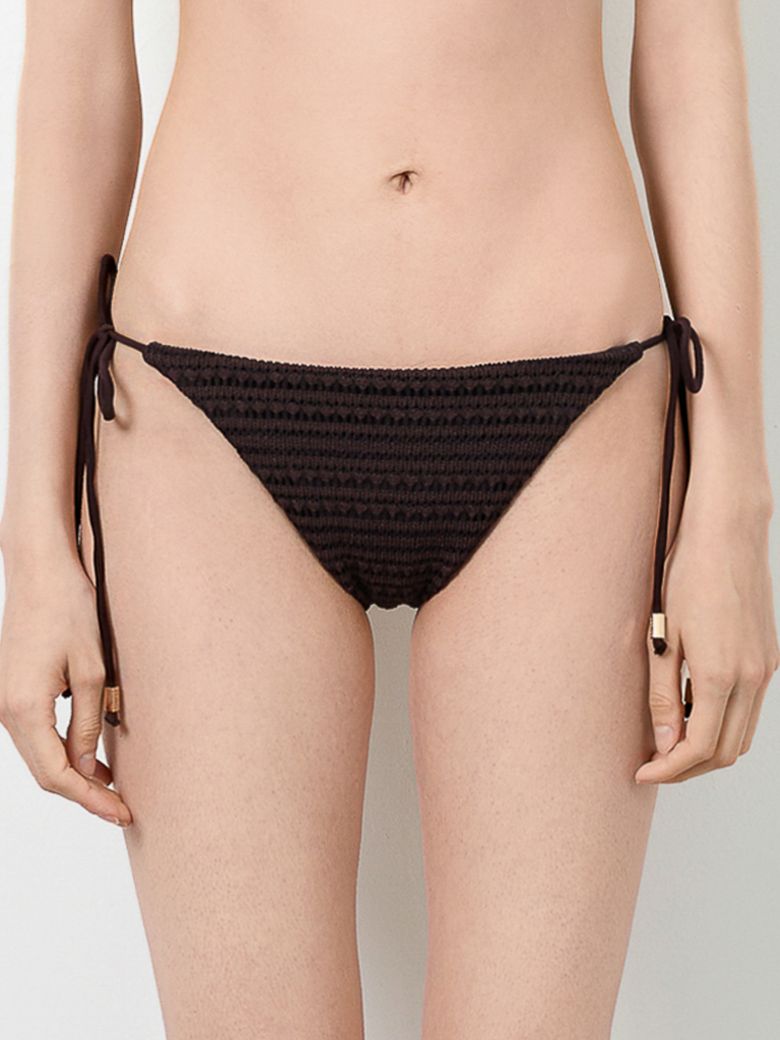 Carmen Brown Knit Bikini Briefs