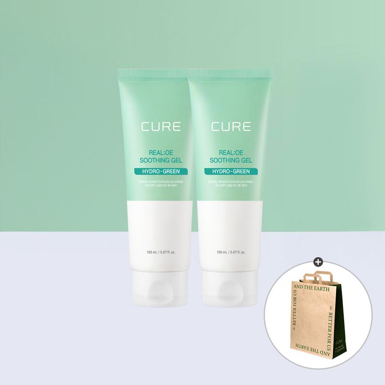 큐어 리알로에 수딩젤 150ml 2개