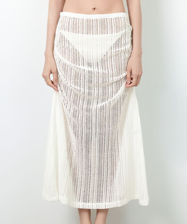 Carmen Ivory Knit Maxi Skirt