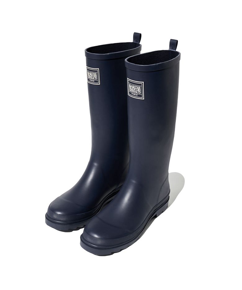 CLASSIC LOGO RAIN BOOTS LONG navy
