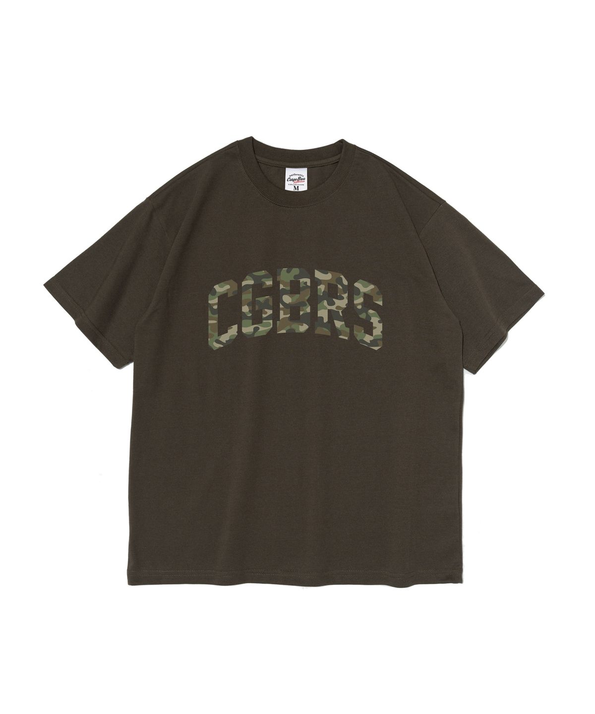 카고브로스 포 우먼(CARGOBROS FOR WOMAN) 시그니처 패턴 로고 반팔 티셔츠 (카키)