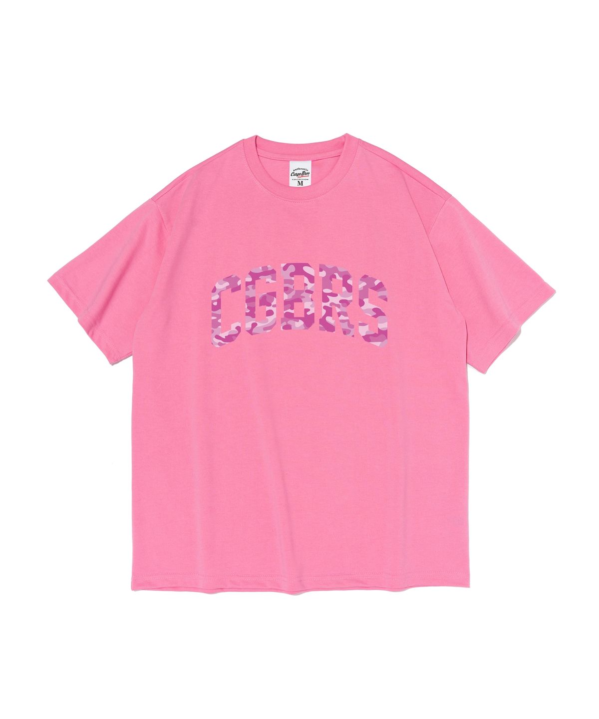카고브로스 포 우먼(CARGOBROS FOR WOMAN) 시그니처 패턴 로고 반팔 티셔츠 (핑크)