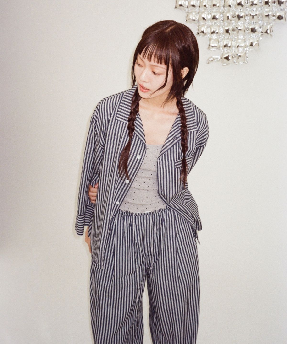 멧앤멜(MATT AND MEL) [TOBAKE] Stripe Pajama Set