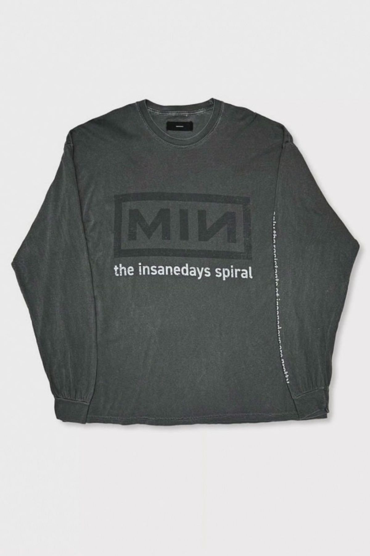 마이너스(MINUS) [MINUS] Bootleg Long Sleeve(BALLADE)10YEARS BLACK