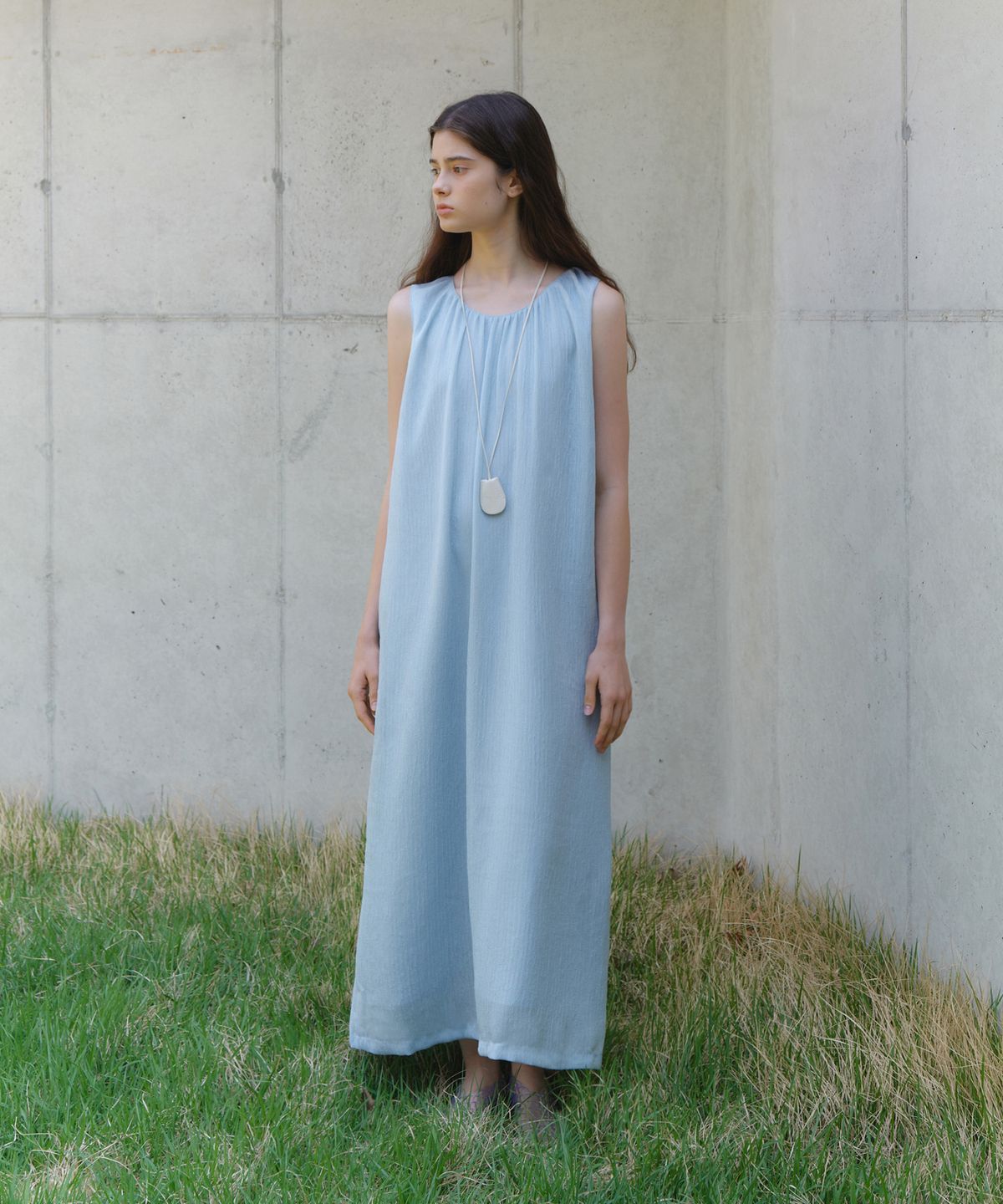 유라고(URAGO) Cloud sleeveless long dress