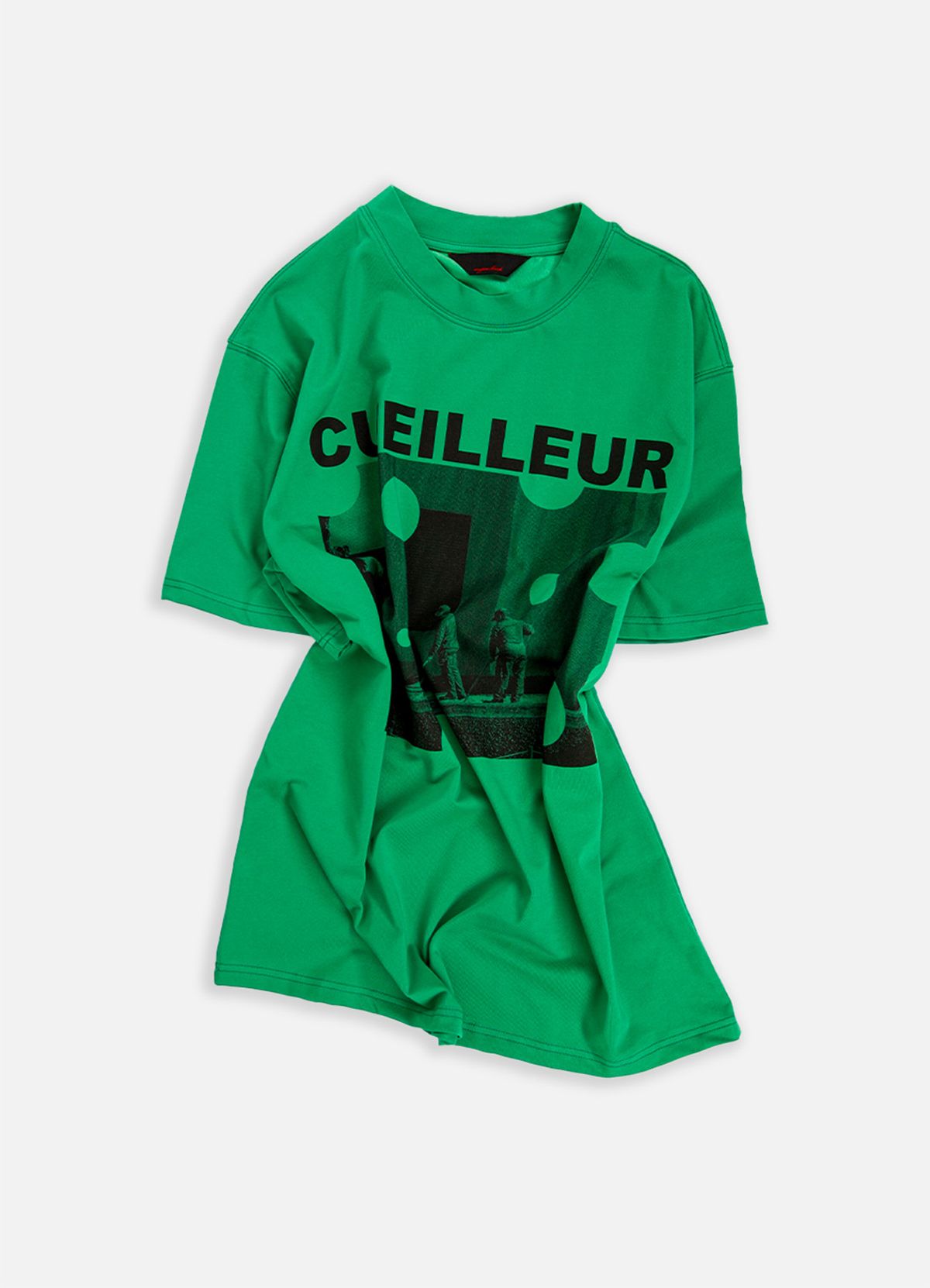 애니타임로릭(ANYTIME LOREAK) MIMOSA DOT T-SHIRT - GREEN