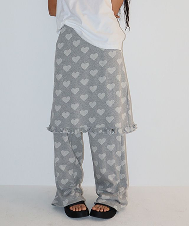 【RONRON】25SS/送料税込 SET-HEART DOT TRAINING SKIRT & PANTS MUSINSA | RONRON [SET] HEART DOT TRAINING SKIRT & PANTS