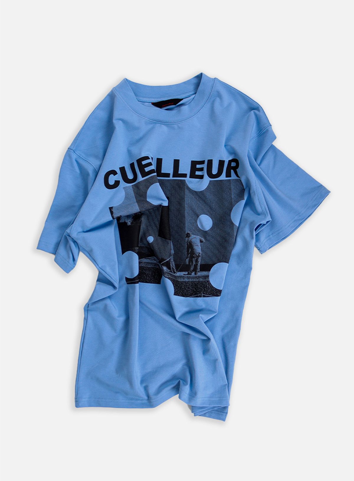 애니타임로릭(ANYTIME LOREAK) MIMOSA DOT T-SHIRT - BLUE
