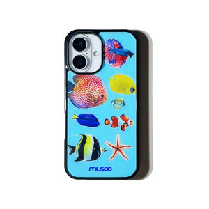 열대어 케이스 블루(에폭시/글라스맥세이프)