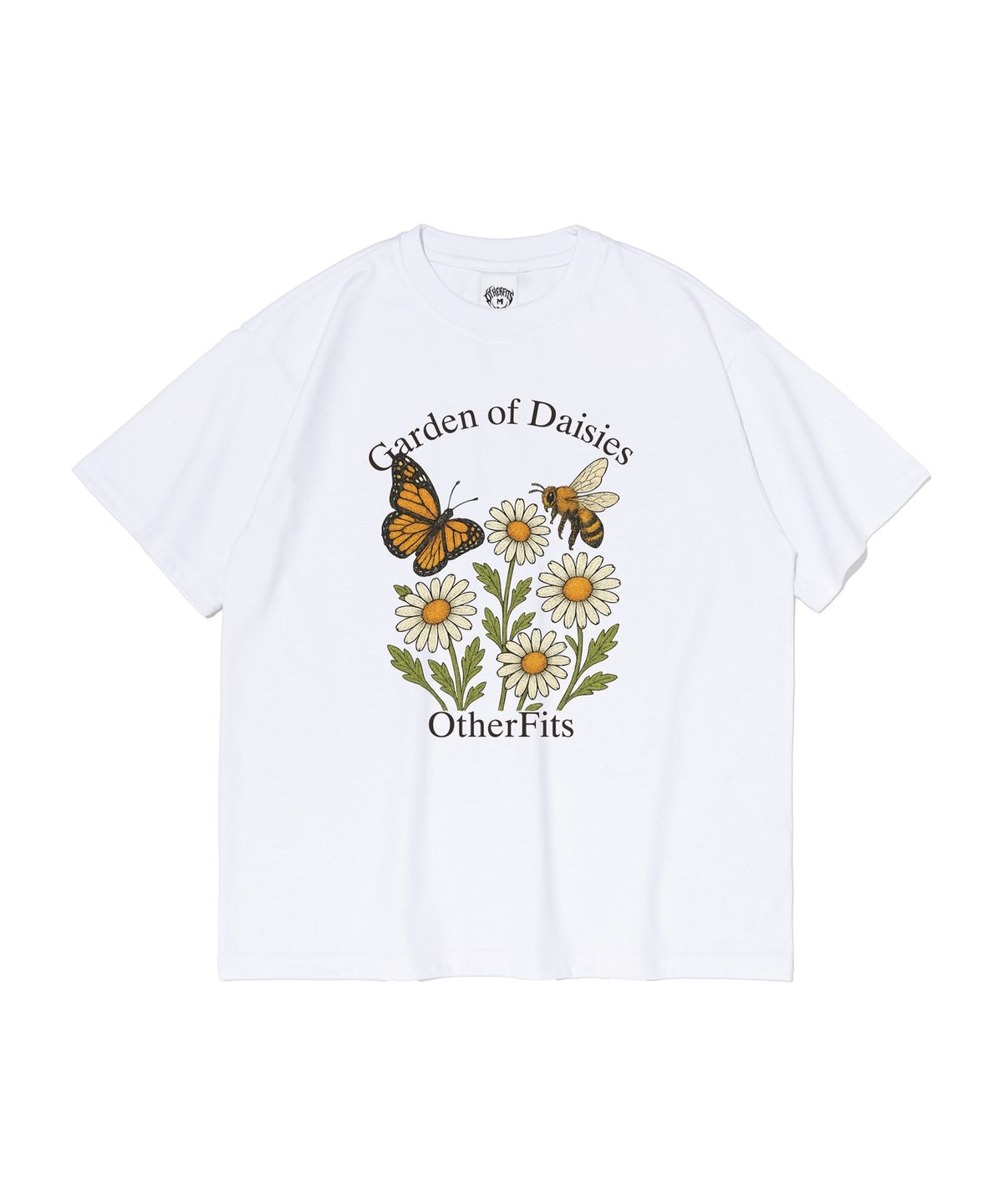아더피츠(OTHERFITS) 데이지 플라워 반팔티셔츠 (화이트)