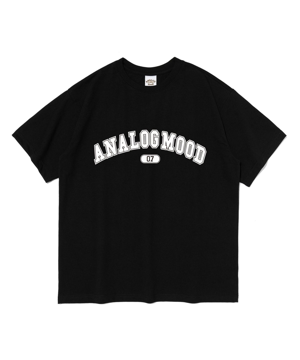 아날로그무드(ANALOG MOOD) 아치 로고 반팔티 (블랙)