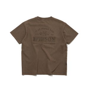 빈티지 워시드 포켓 반팔 티셔츠 브라운_FR2KT72U