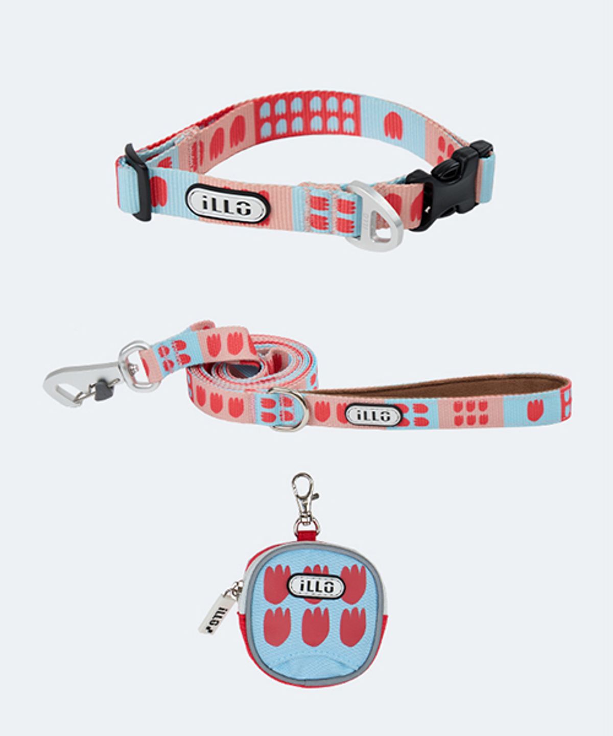 일로(ILLO) 피버 FEVER 오리지널 목줄 리쉬 풉백 SET