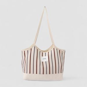 마레 린느 백 소프트 타이달 스트라이프_[베이지]