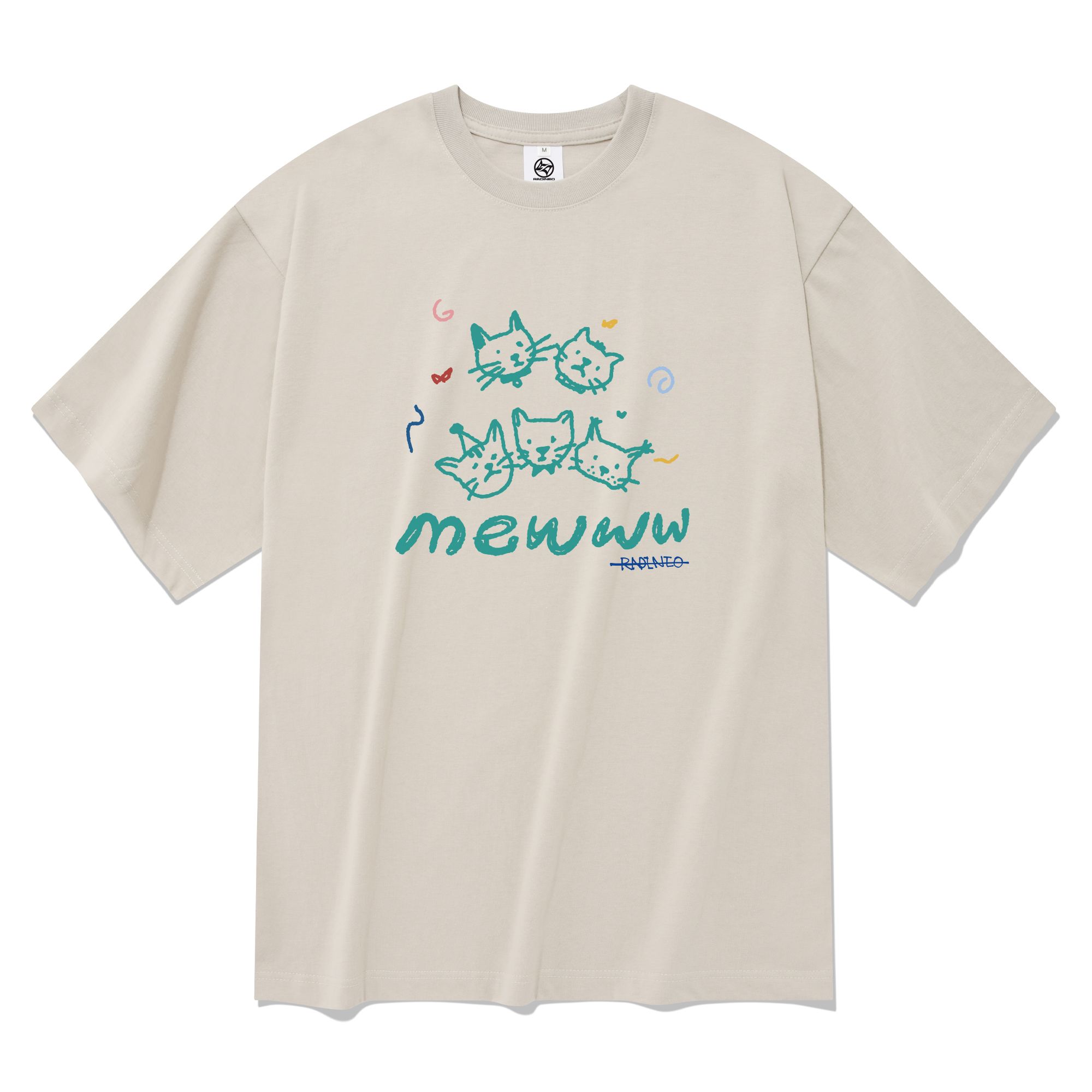 [RADINEO]★25SS★韓国人気★MEW SHORT SLEEVE T-SHIRT MUSINSA公式 | RADINEO Mew short sleeve t-shirt black
