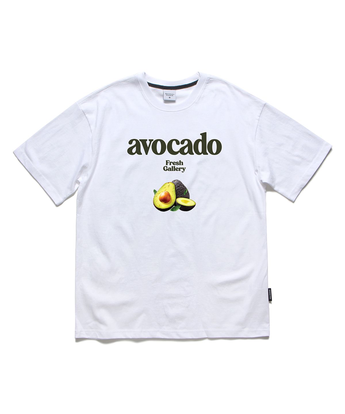 앱놀머씽(ABNORMALTHING) 아보카도 오버핏 티셔츠 화이트 (AVOCADO T-SHIRT WHITE)