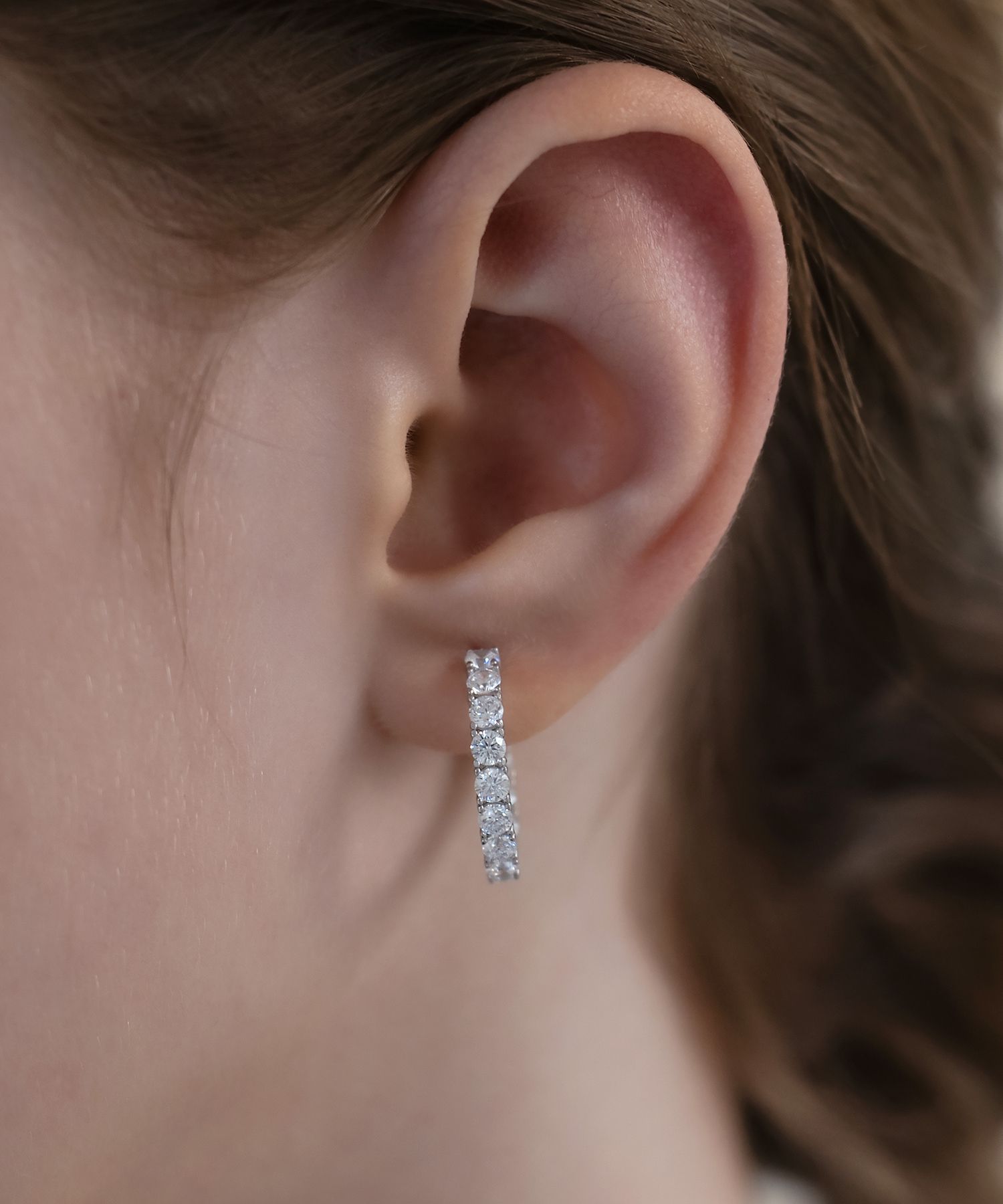 MUSINSA公式 | TATIANA (Silver 925) Lucent Line Hoop Earrings