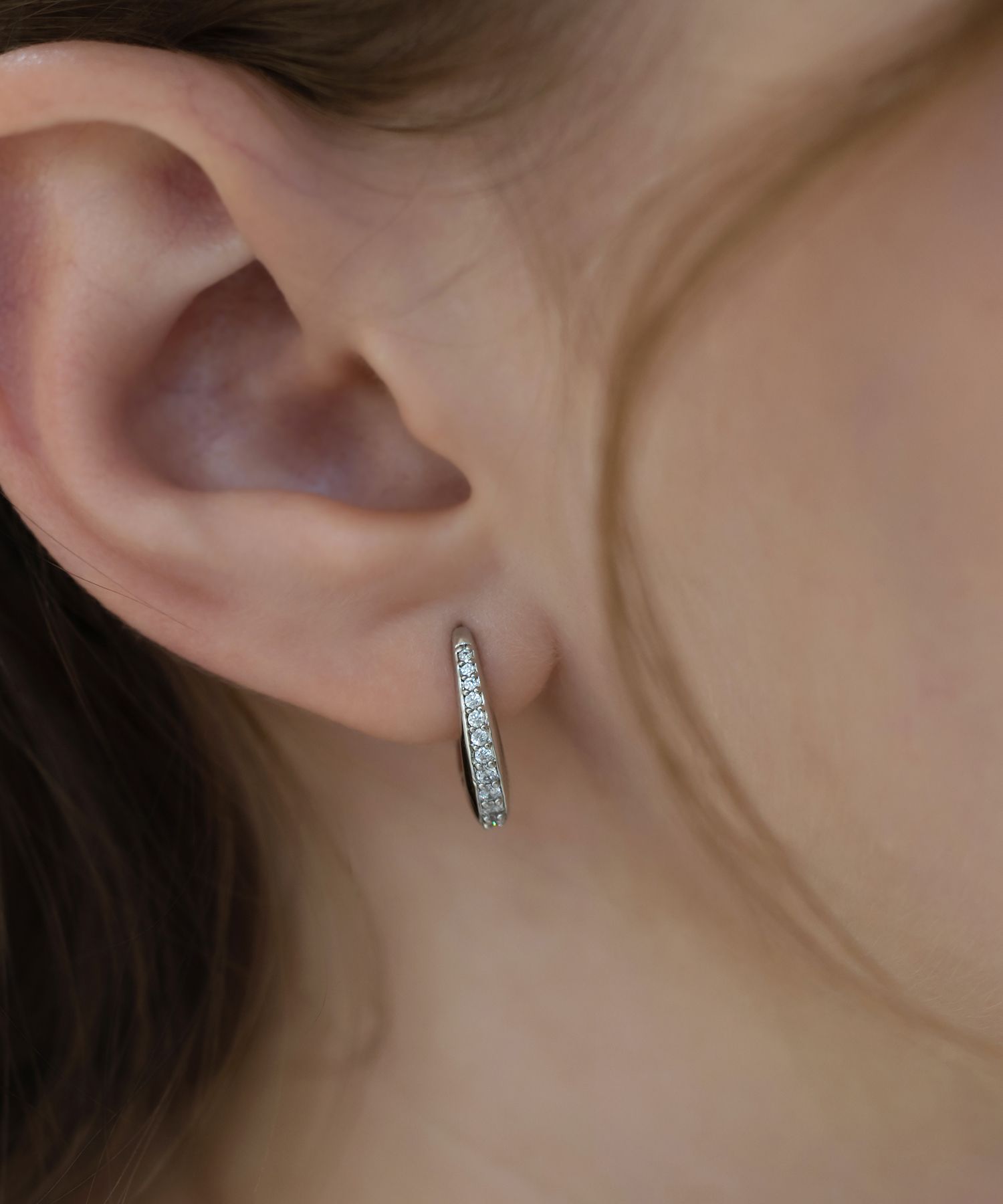 イヤリング TATIANA Silver 925 Slick Drop Hoop Earrings EC3111 MUSINSA | TATIANA (Silver 925) Serene Drop Hoop Earrings