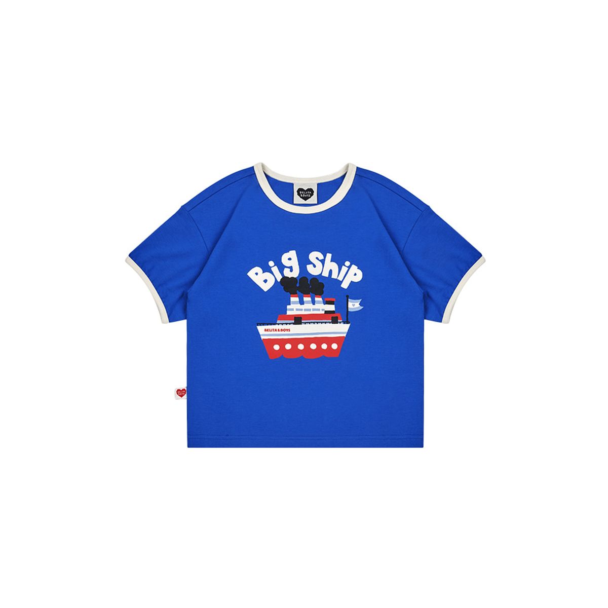 벨리타앤보이즈(BELITANBOYS) 빅쉽 반팔티셔츠 BK5MTS02BL