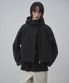 우먼즈 CN 후디드 볼륨 윈드브레이커 재킷 [블랙]