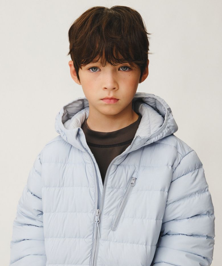 [시티 레저] 후디드 라이트 다운 재킷 [클라우디 블루]