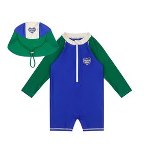 베이비BB하트컬러블럭 모자오버롤스윔수트세트 BB5HMW51BL