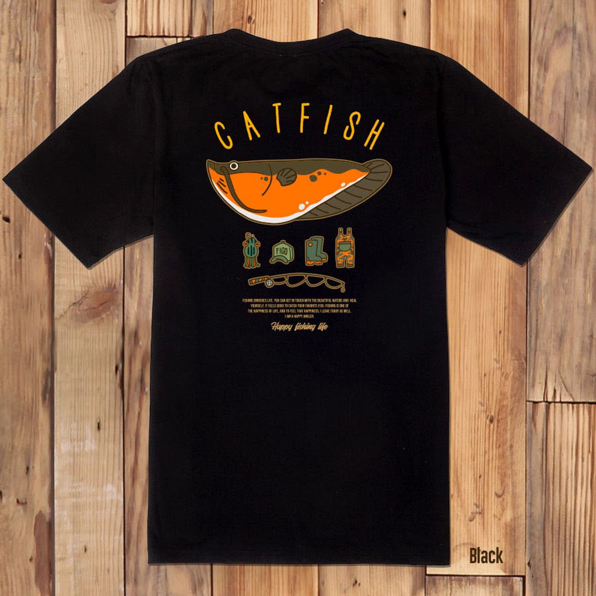 돌돌(DOLDOL) FICO_tshirts-313  피코앵글러 낚시 브랜드 메기 디자인 티셔츠 반팔티