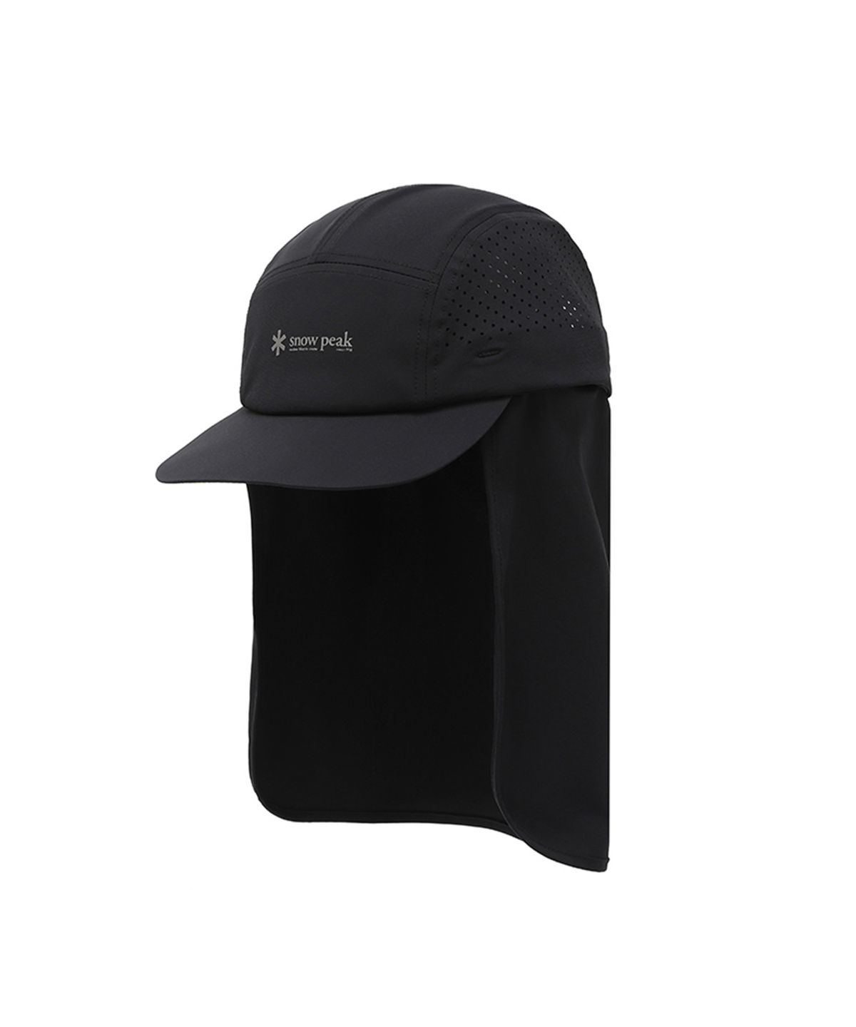 스노우피크 어패럴(SNOWPEAK APPAREL) 쿨링 썬쉐이드 캠프캡 (S25MUFCC75) Black