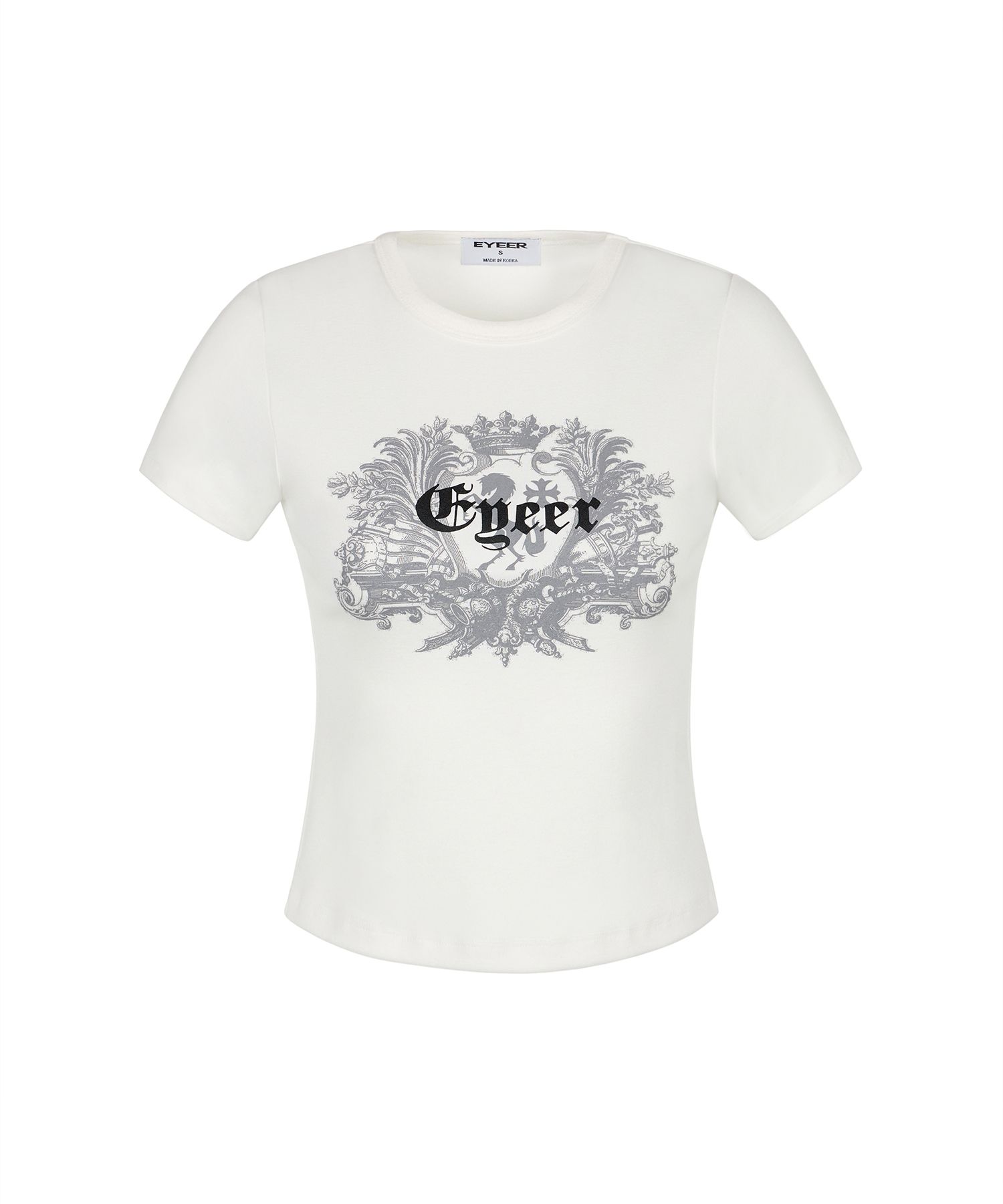 EYEER トップス 韓国 MUSINSA MUSINSA公式 | EYEER Classic Graphic Short Sleeve Top - White