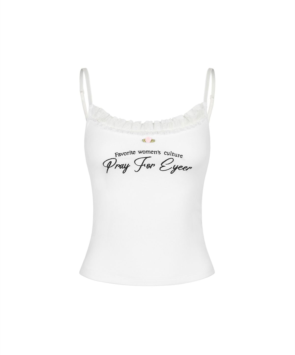 이와이이알(EYEER) Frill Lace String Top - White