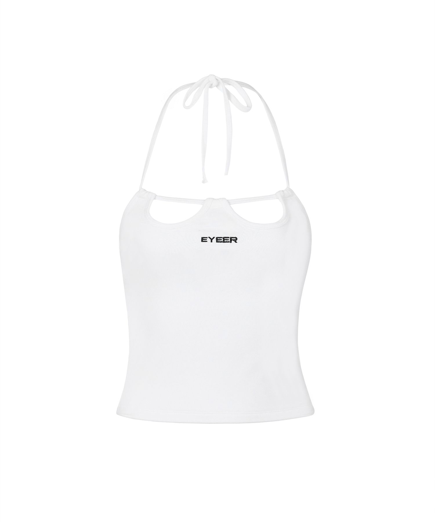 EYEER トップス 韓国 MUSINSA MUSINSA公式 | EYEER Front Cut-out String Top - White