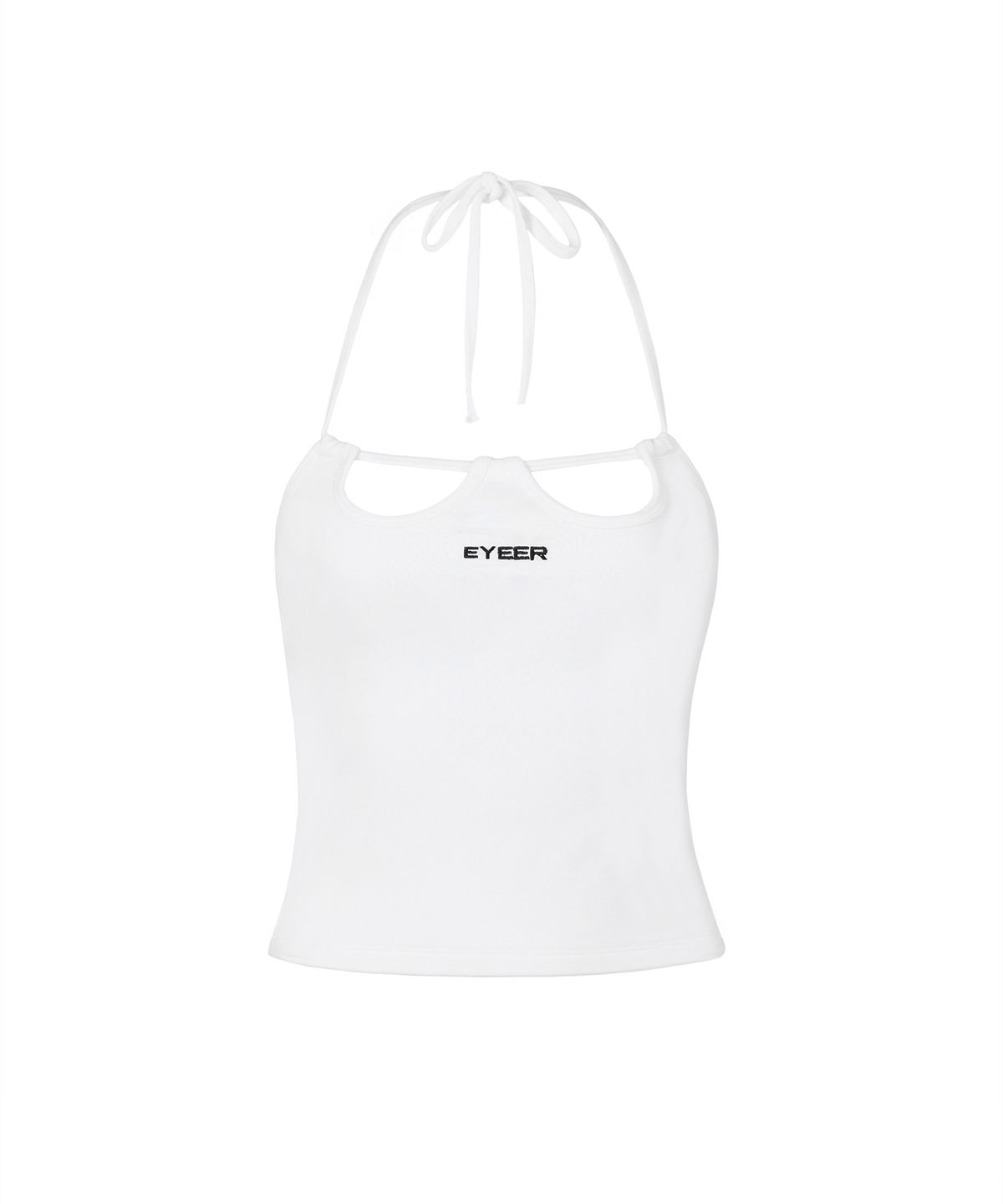 이와이이알(EYEER) Front Cut-out String Top - White