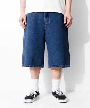 OC Denim Wide Bermuda Shorts (Deep Blue)