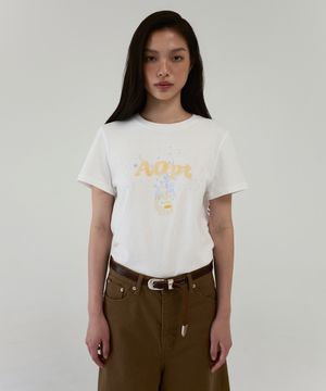 BUBBLY FIZZ UP T-SHIRT - YELLOW