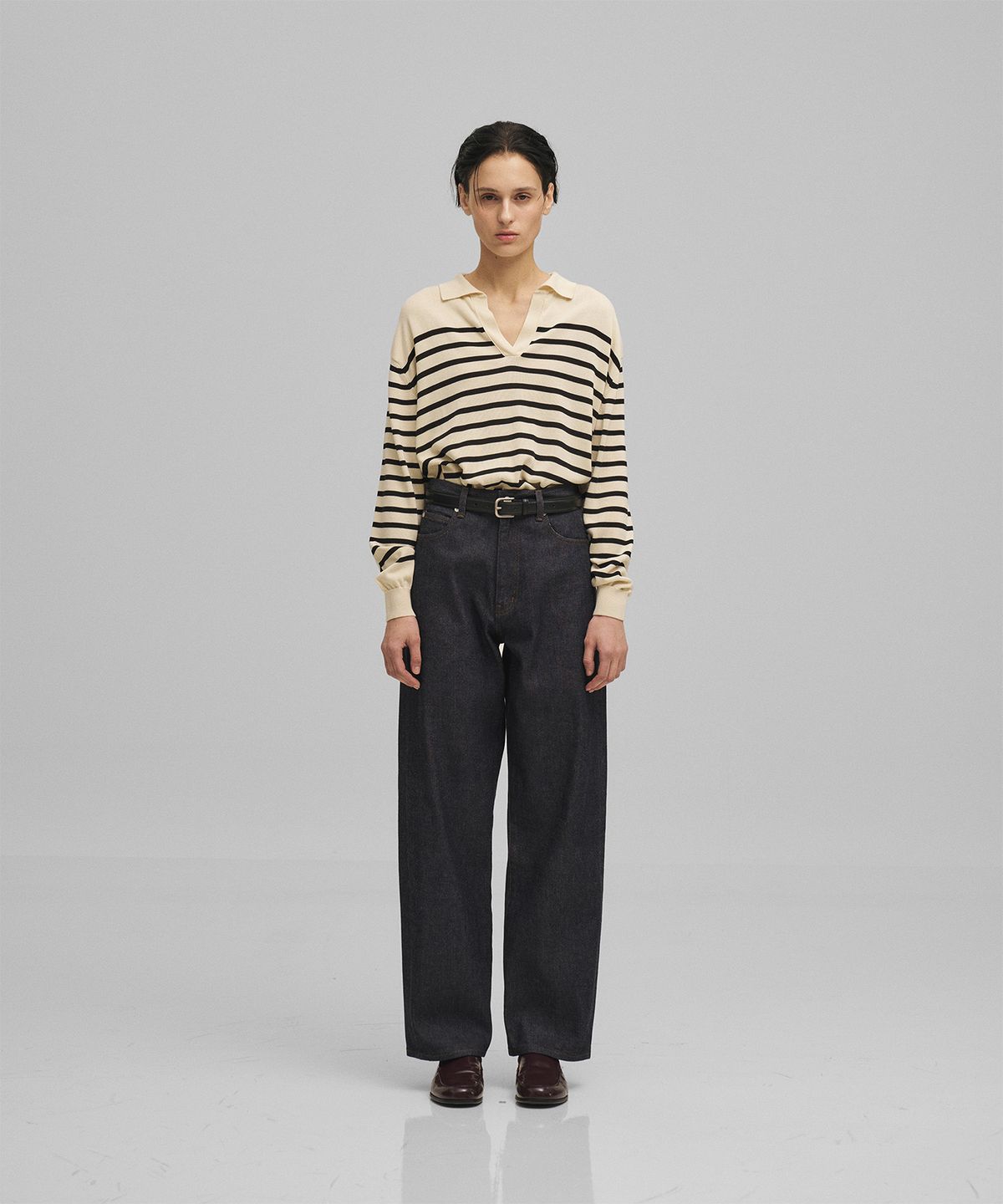 어나더오피스 우먼(ANOTHER OFFICE WOMEN) w. Heritage Kuroki Denim Pants (Indigo)