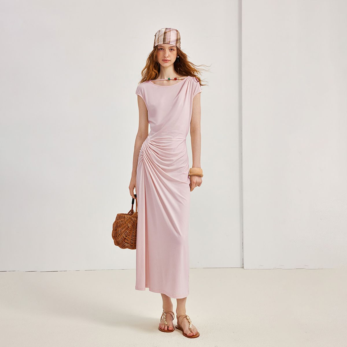 와이와이아이엠(YYIAM) YY_Round neck slim fit dress_3color