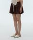 SIO COTTON BALLOON MINI SKIRT - CHOCOLATE