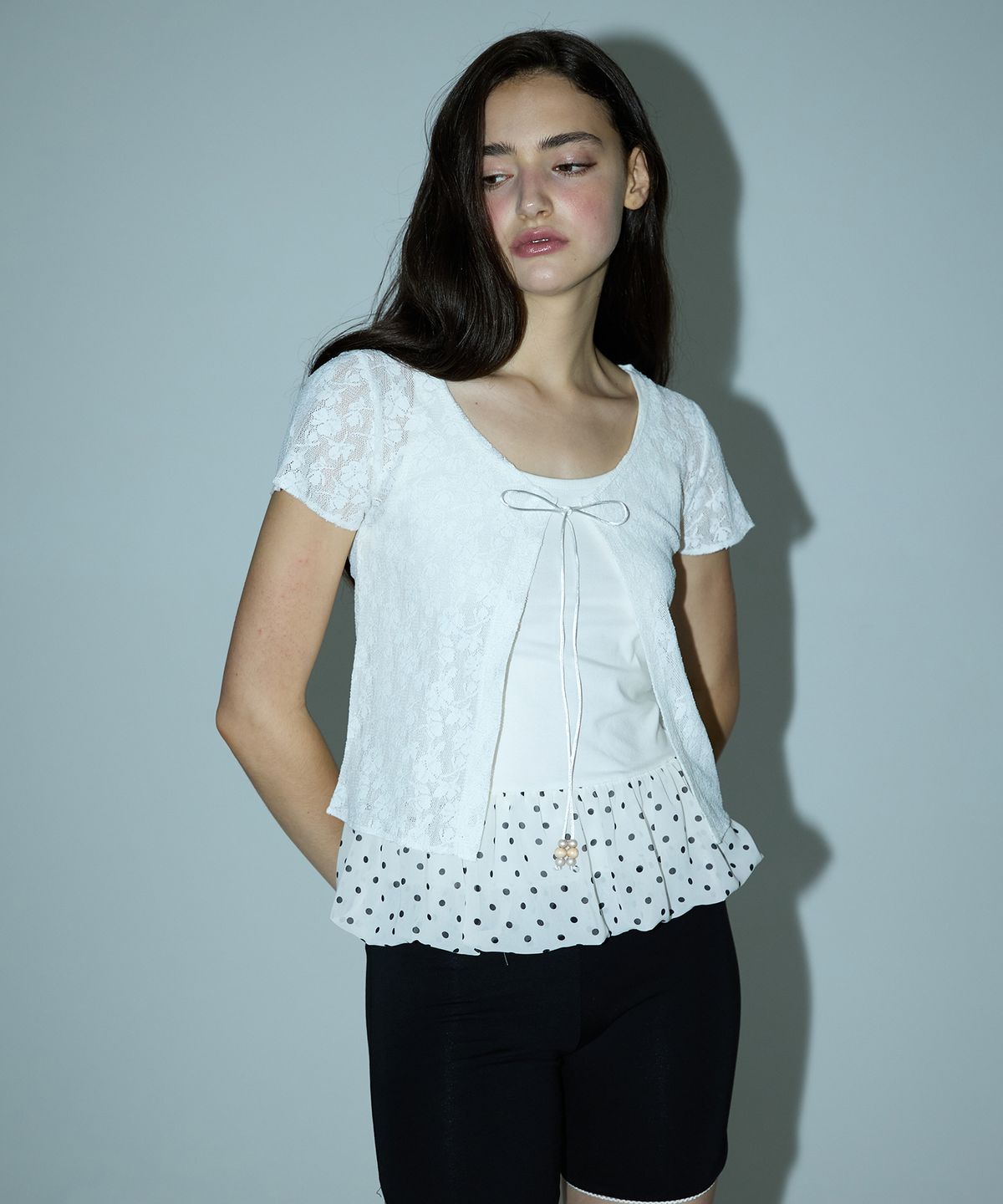 디어스토커(DEARSTALKER) BOHEMIAN STRING LACE CARDIGAN - WHITE