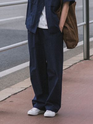 시티 서머 라이트 밴딩 팬츠 (네이비)