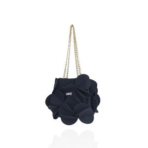 플라워 미니 체인백- 블랙