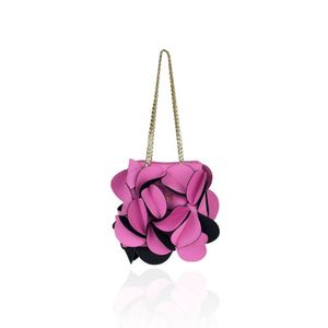 플라워 미니 체인백- 인디핑크
