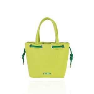 아일렛 사각토트백- 크림 옐로우